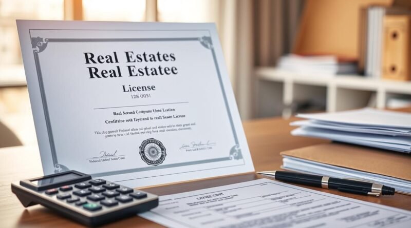 real estate license cost