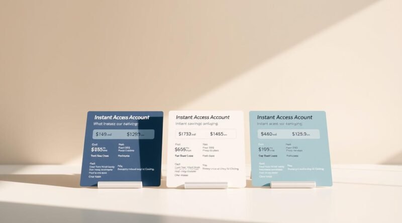 compare instant access savings accounts